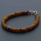 Adult Baltic Amber & 925 Sterling Silver Clasp Bracelet 5mm 19cm. SB130