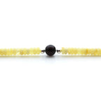 Adult Baltic Amber & 925 Sterling Silver Clasp Bracelet 7mm 19cm. SB110