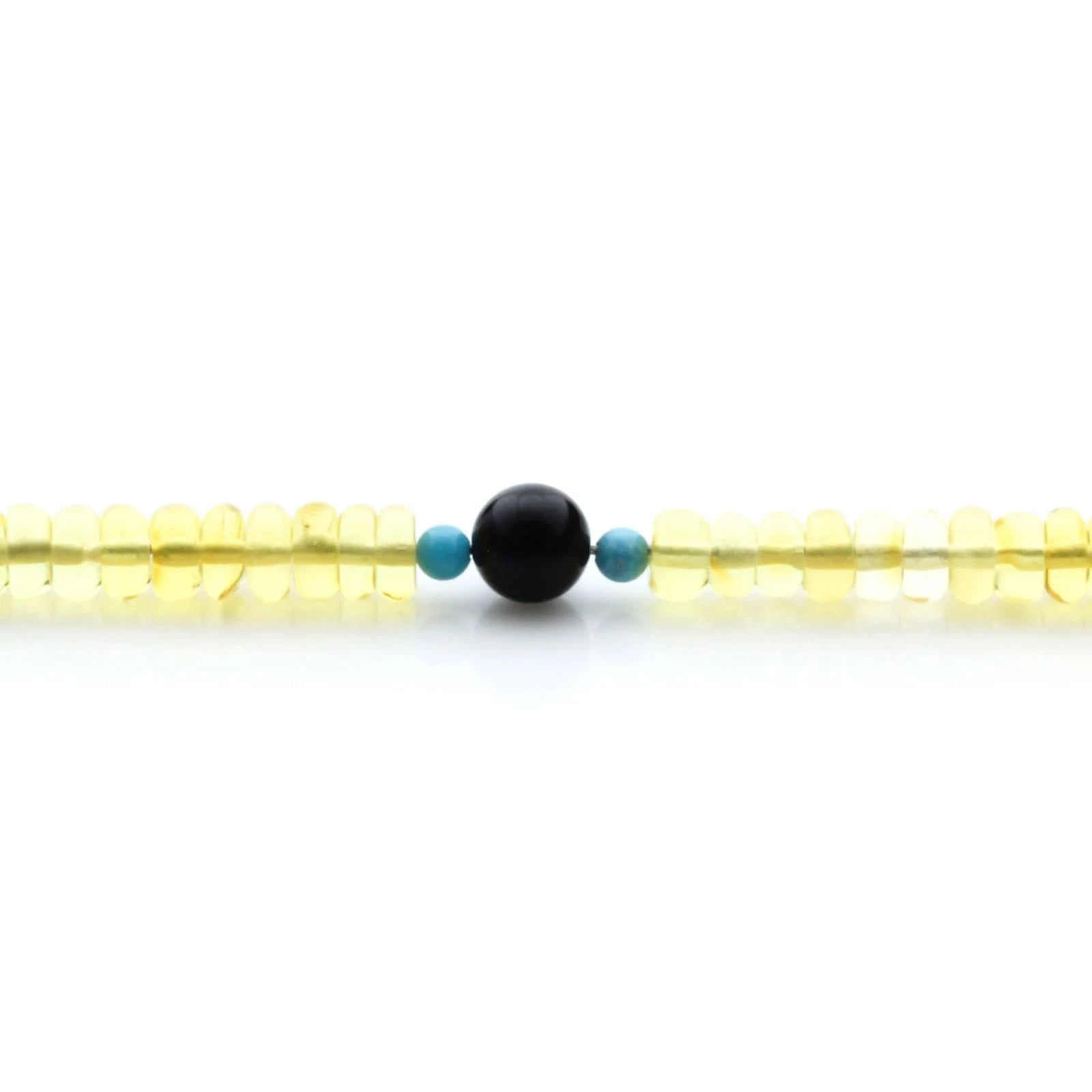 Adult Baltic Amber & 925 Sterling Silver Clasp Bracelet 6mm 18cm. SB134