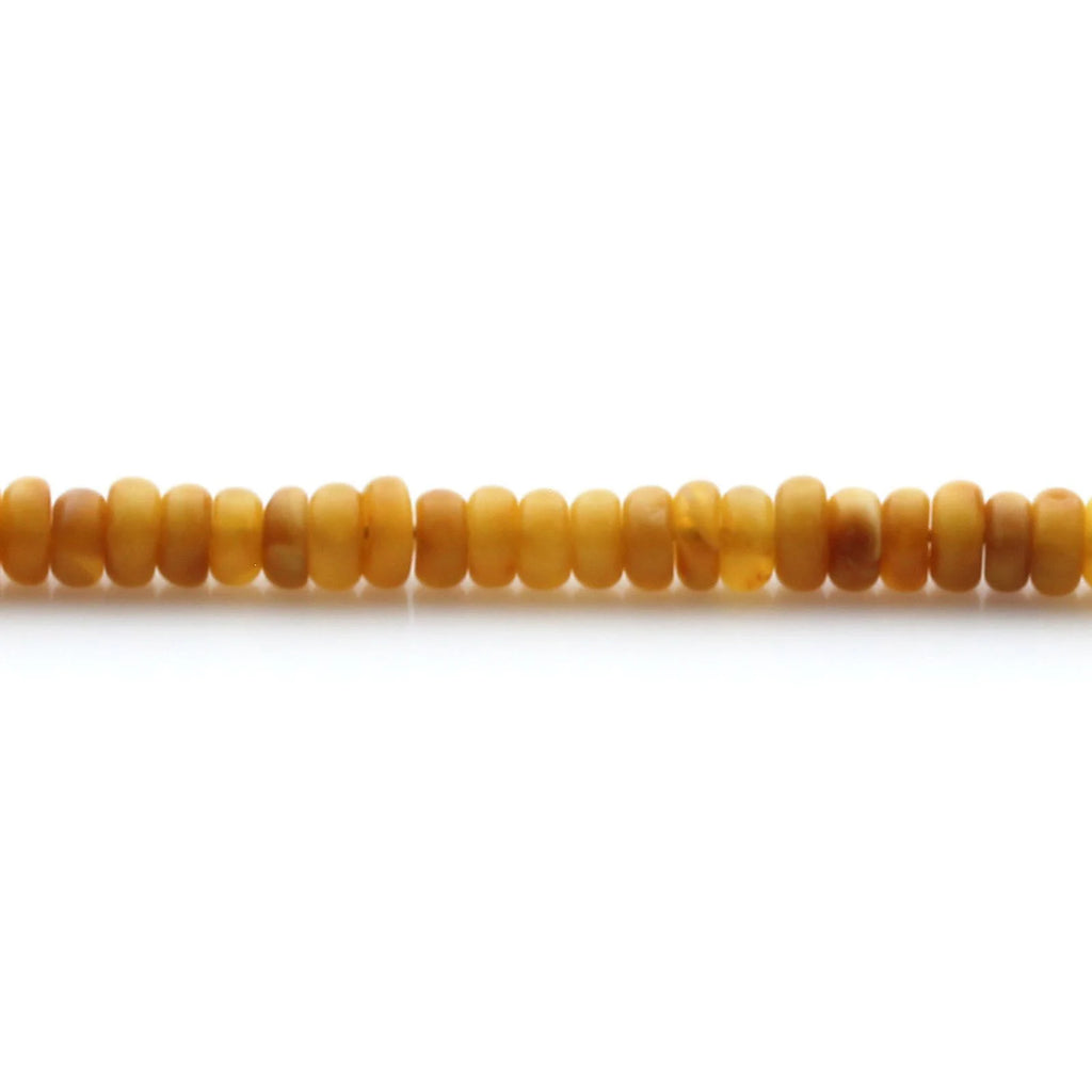 Adult Baltic Amber & 925 Sterling Silver Clasp Bracelet 4mm 19cm. SB137
