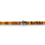 Adult Baltic Amber & 925 Sterling Silver Clasp Bracelet 19cm. SB107