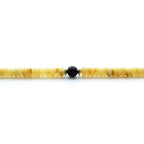 Adult Baltic Amber & 925 Sterling Silver Clasp Bracelet 7mm 18cm. SB115