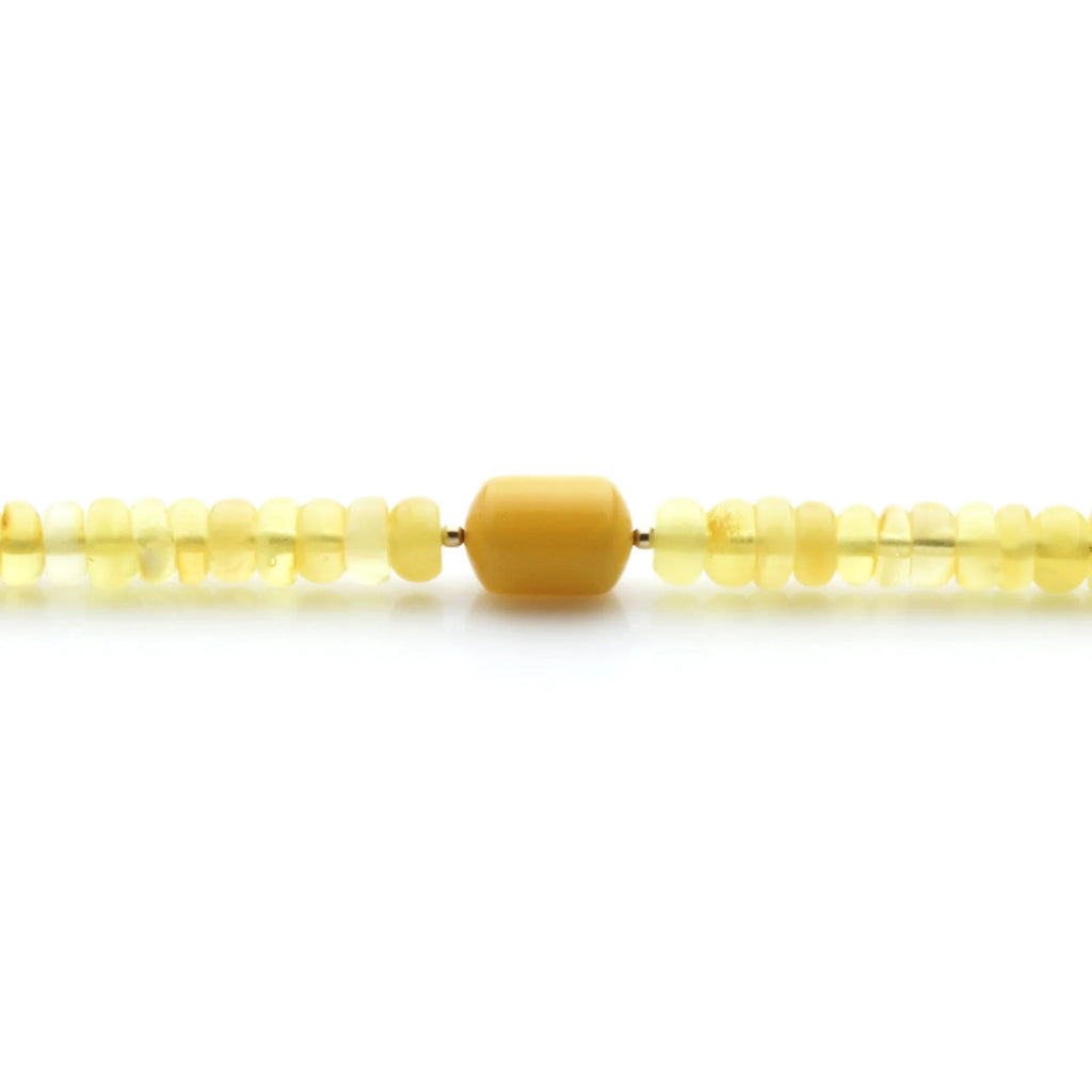 Adult Baltic Amber & 925 Sterling Silver Clasp Bracelet 6mm 18cm. SB125
