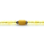 Adult Baltic Amber & 925 Sterling Silver Clasp Bracelet 7mm 19cm. SB126