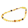 Milky yellow Baltic amber junior necklace, 40cm
