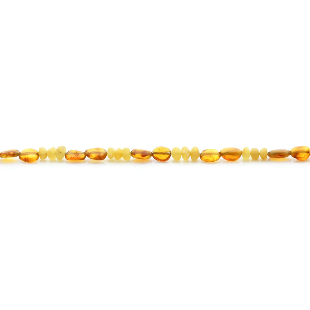 Adult Baltic Amber Necklace & 925 Sterling Silver Clasp 45cm. LE19