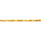 Adult Baltic Amber Necklace & 925 Sterling Silver Clasp 45cm. LE19