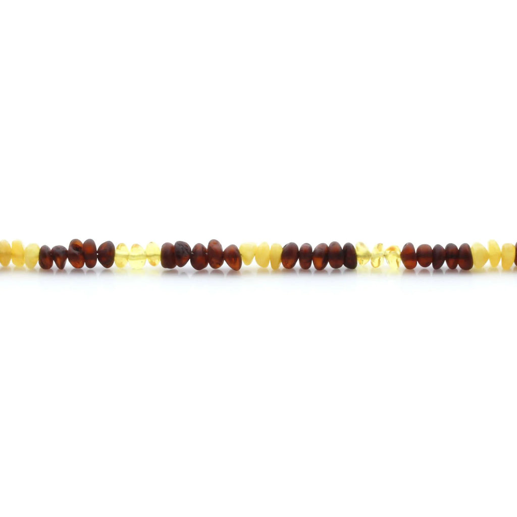 Adult Baltic Amber Necklace & 925 Sterling Silver Clasp 45cm. LE29