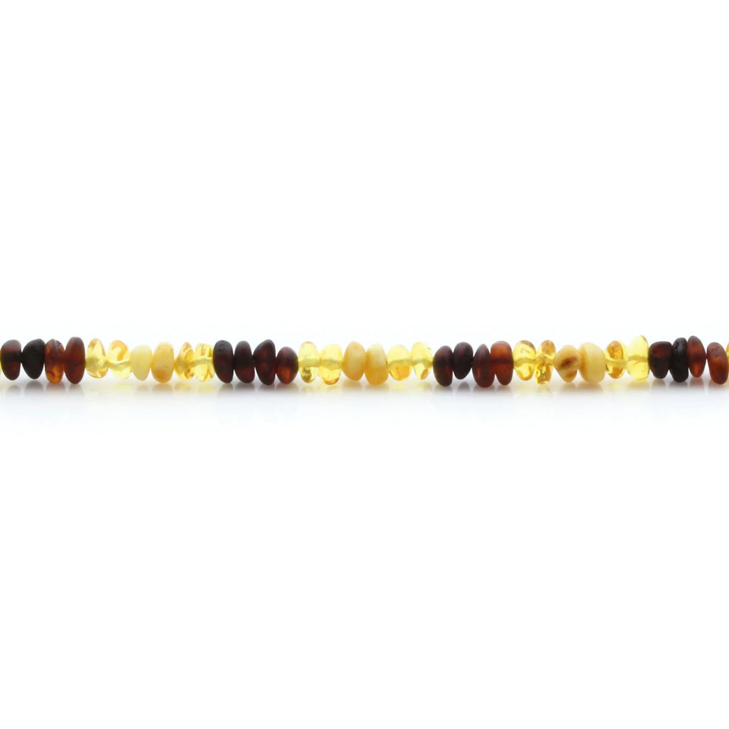 Adult Baltic Amber Necklace & 925 Sterling Silver Clasp 45cm. LE08