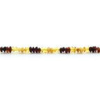 Adult Baltic Amber Necklace & 925 Sterling Silver Clasp 45cm. LE08