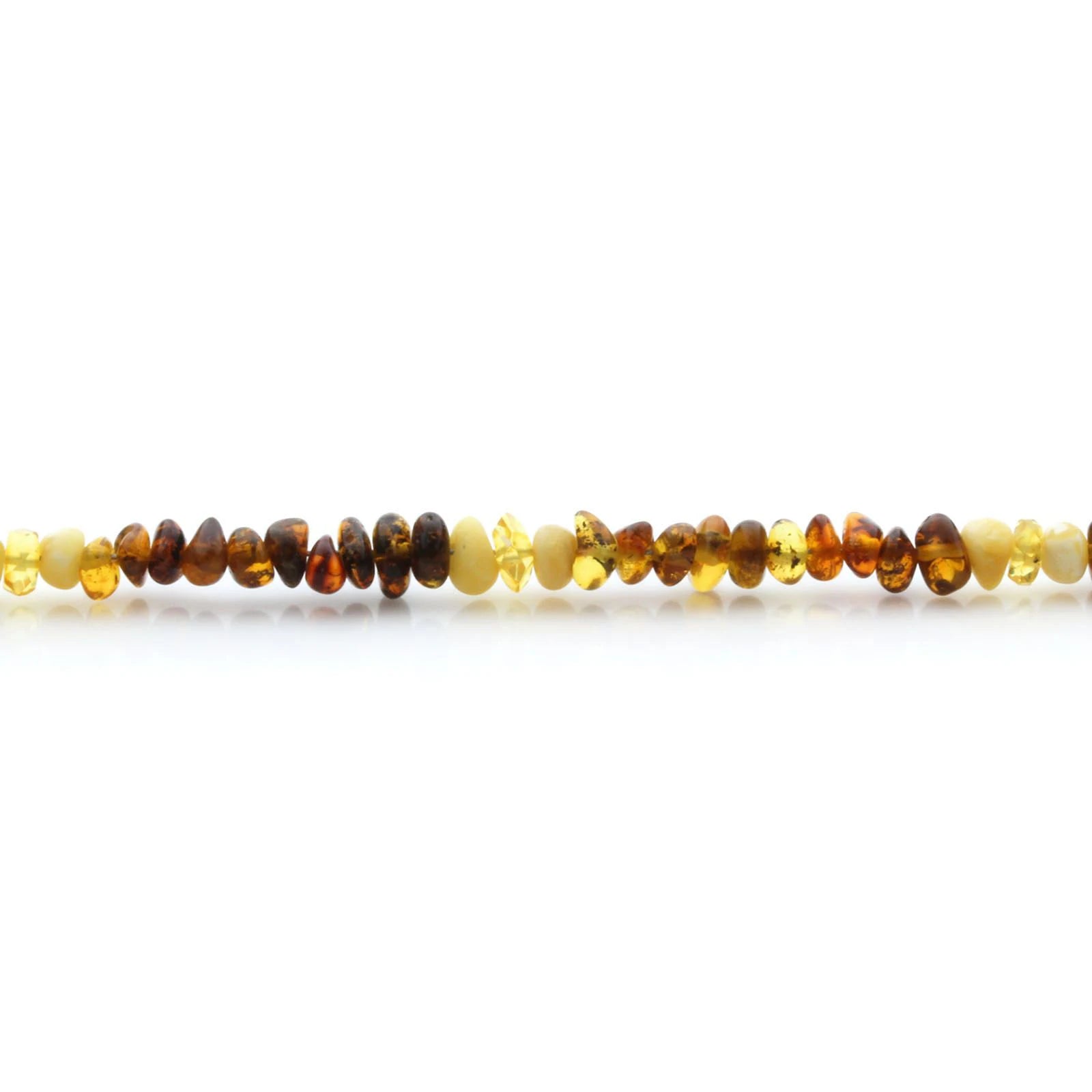 Adult Baltic Amber Bracelet & 925 Sterling Silver Clasp 18cm. LE23