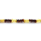 Adult Baltic Amber Bracelet & 925 Sterling Silver Clasp 18cm. LE29