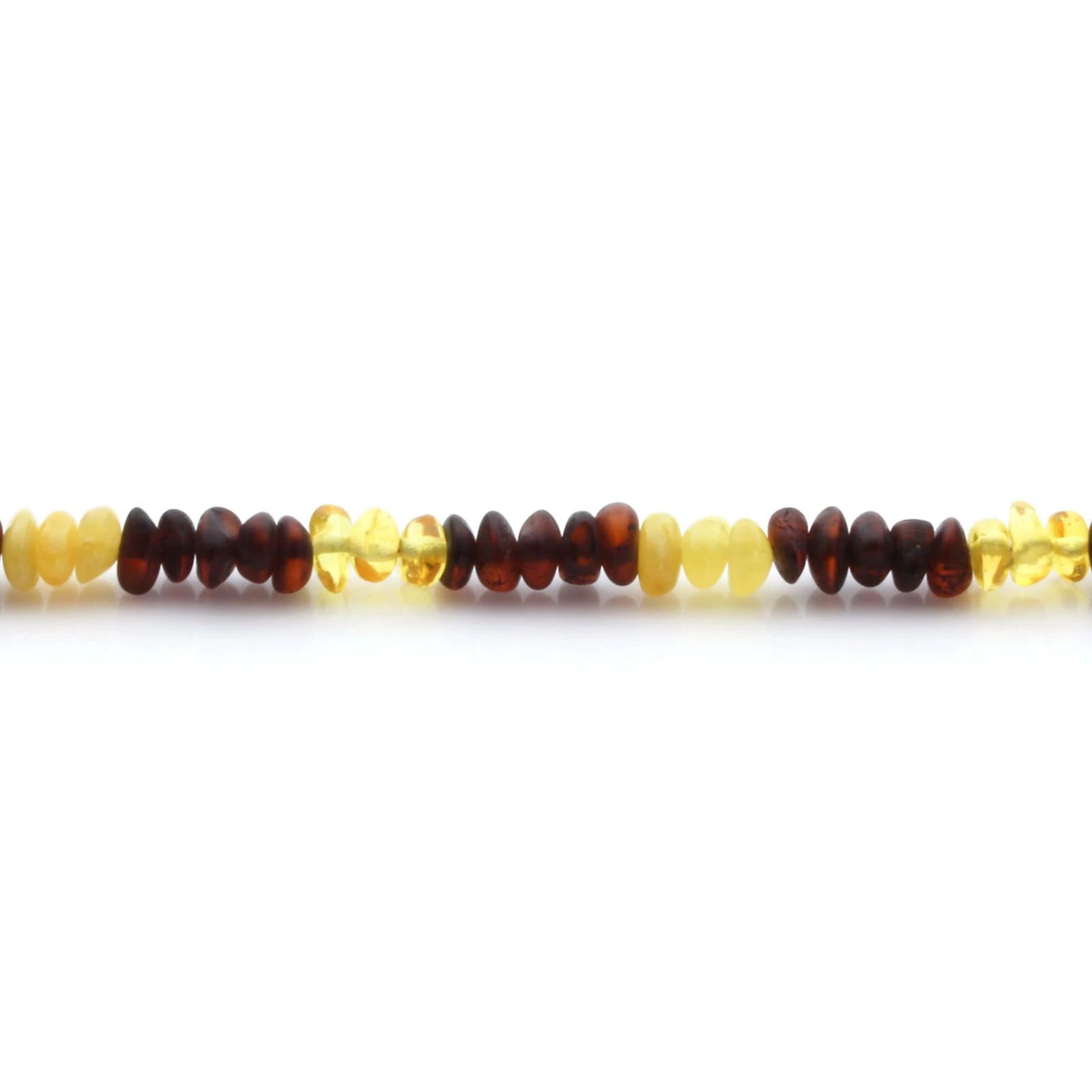 Adult Baltic Amber Bracelet & 925 Sterling Silver Clasp 18cm. LE29