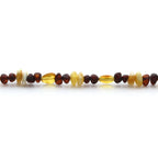 Adult Baltic Amber Bracelet & 925 Sterling Silver Clasp 18cm. LE18