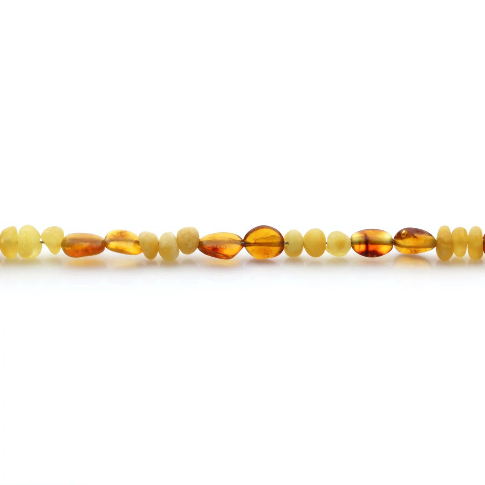Adult Baltic Amber Bracelet & 925 Sterling Silver Clasp 18cm. LE19