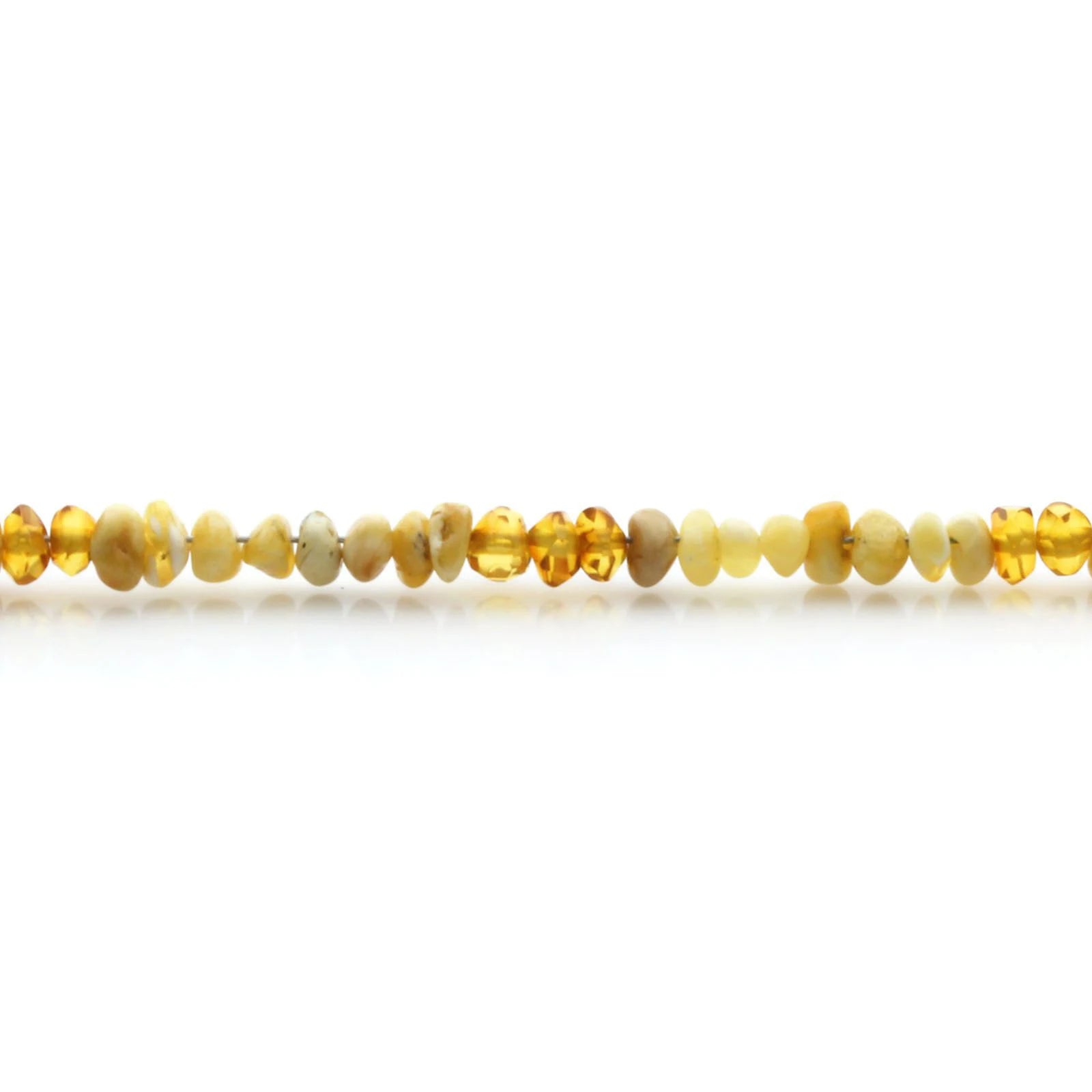 Adult Baltic Amber Bracelet & 925 Sterling Silver Clasp 18cm. LE32