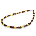 Adult Baltic Amber Necklace & 925 Sterling Silver Clasp 45cm. LE29