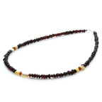 Adult Baltic Amber Necklace & 925 Sterling Silver Clasp 45cm. LE31