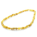 Yellow Baltic amber junior necklace, 40cm