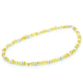 ADULT BALTIC AMBER SHELL TURQUOISE 925 STERLING SILVER NECKLACE. SPT26