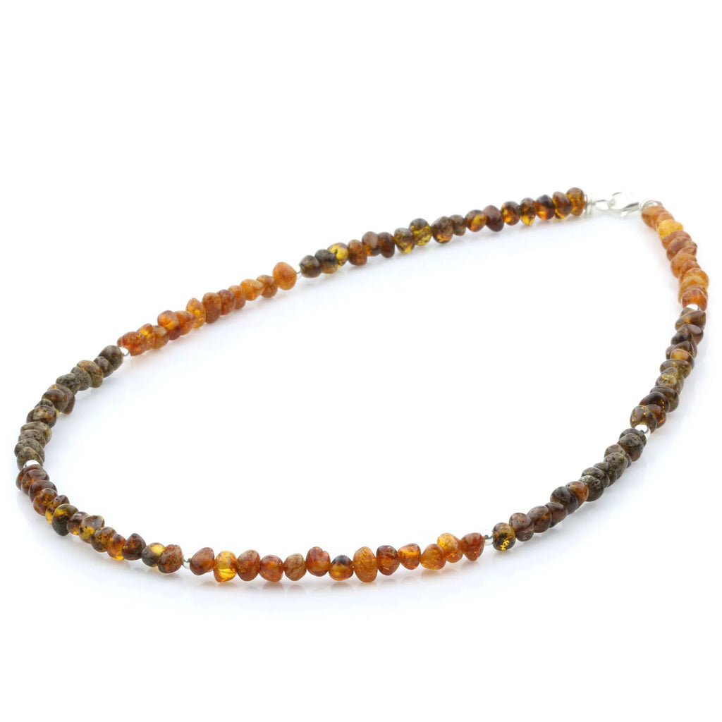 ADULT BALTIC AMBER 925 STERLING SILVER NECKLACE. SPT32
