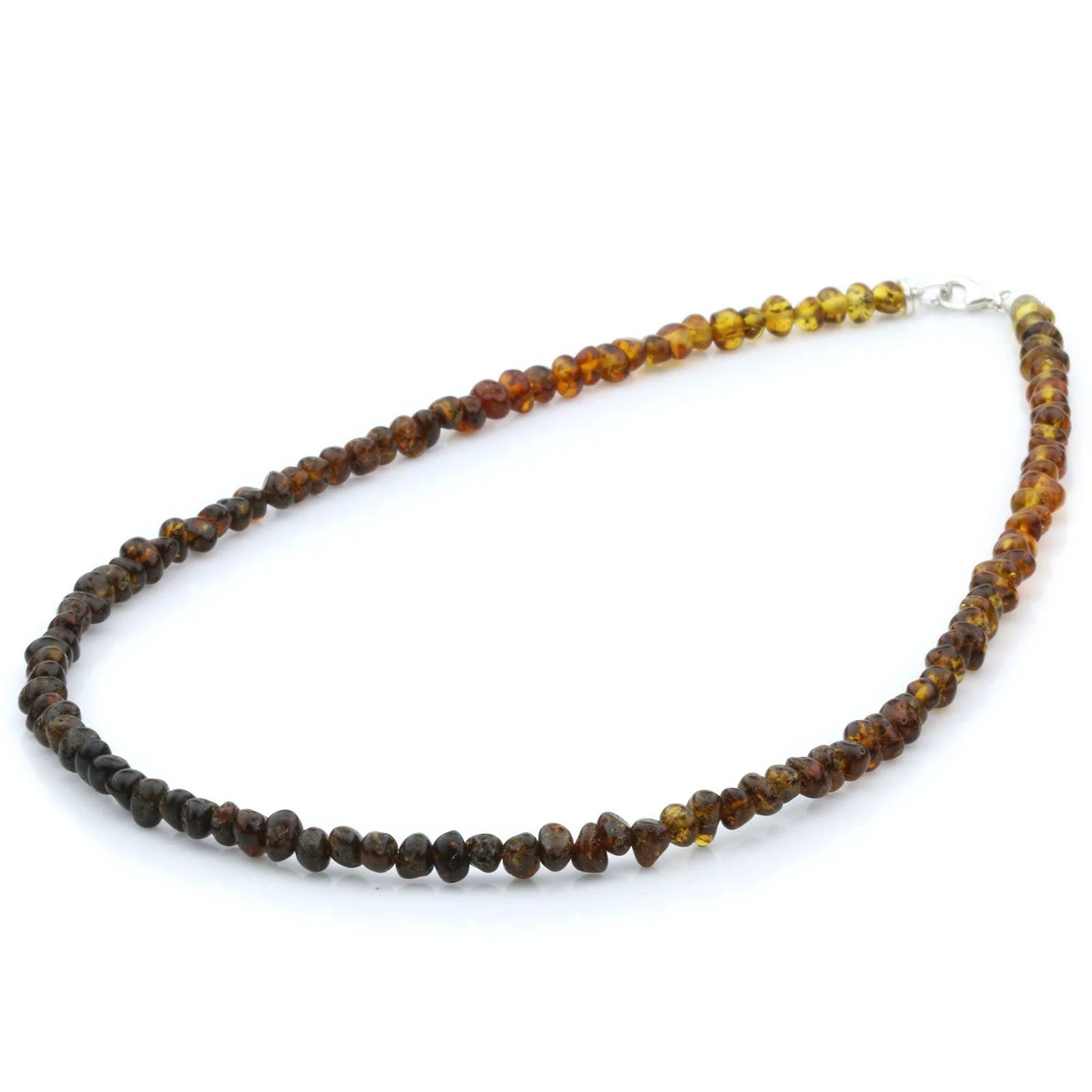 ADULT BALTIC AMBER 925 STERLING SILVER NECKLACE. SPT33