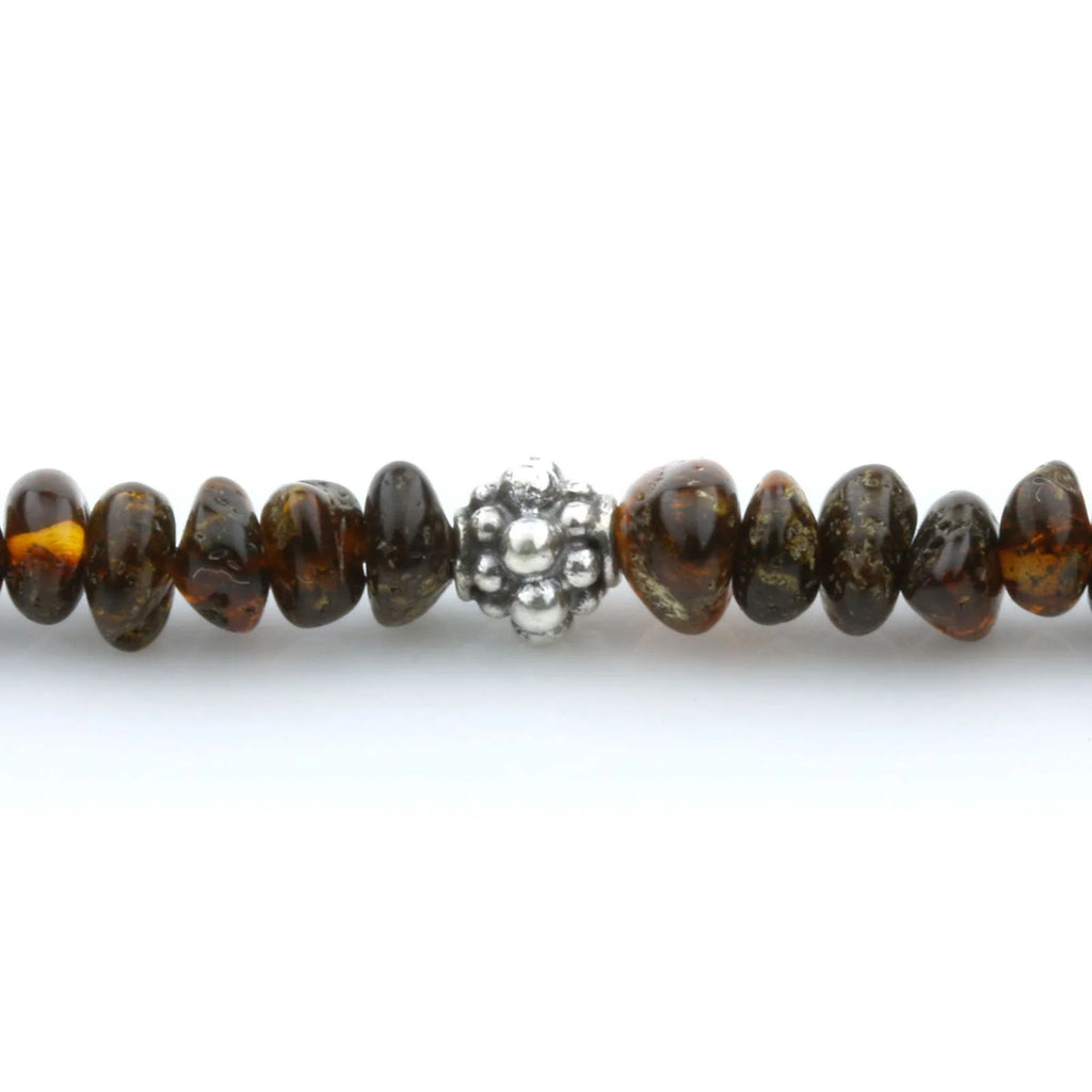 ADULT BALTIC AMBER 925 STERLING SILVER NECKLACE. SPT38
