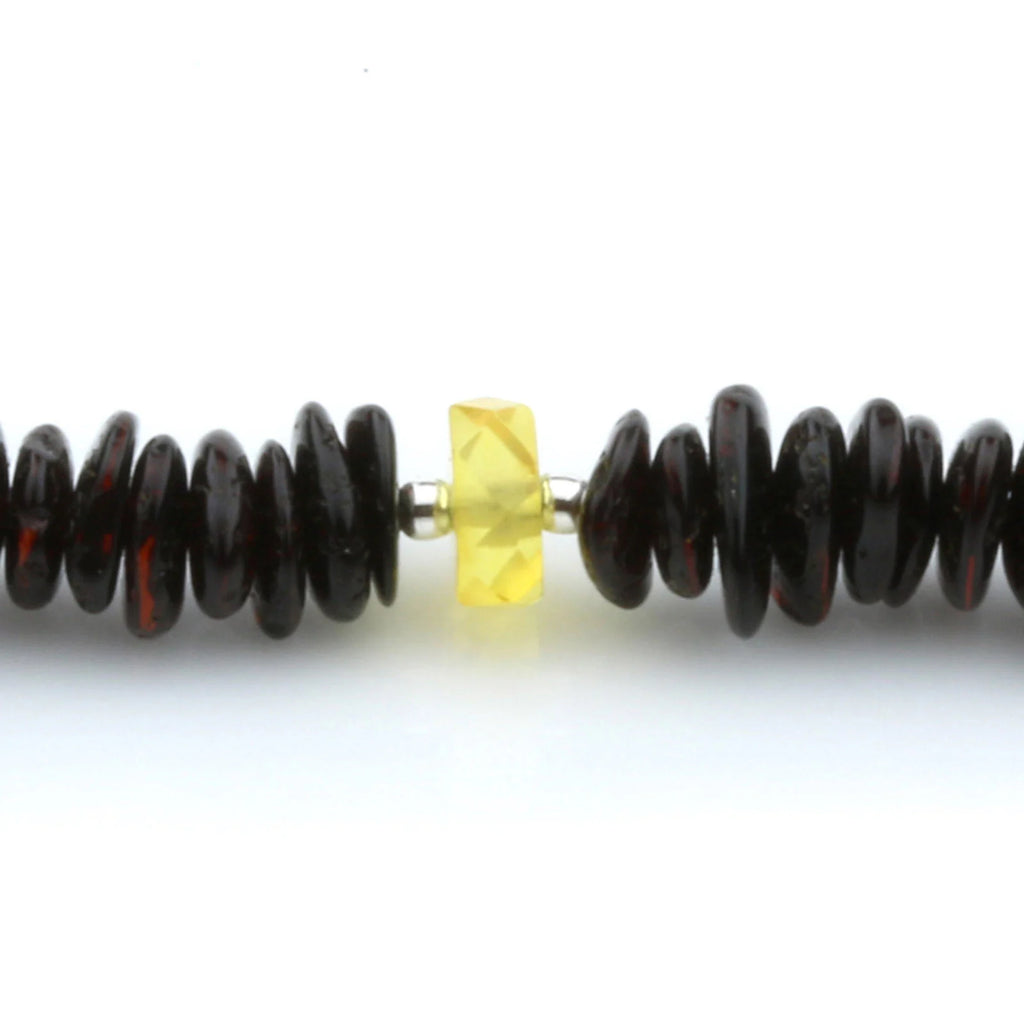 BALTIC AMBER 925 STERLING SILVER NECKLACE. SPT65