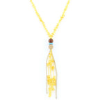 NATURAL BALTIC AMBER TASSEL NECKLACE. TASSEL10