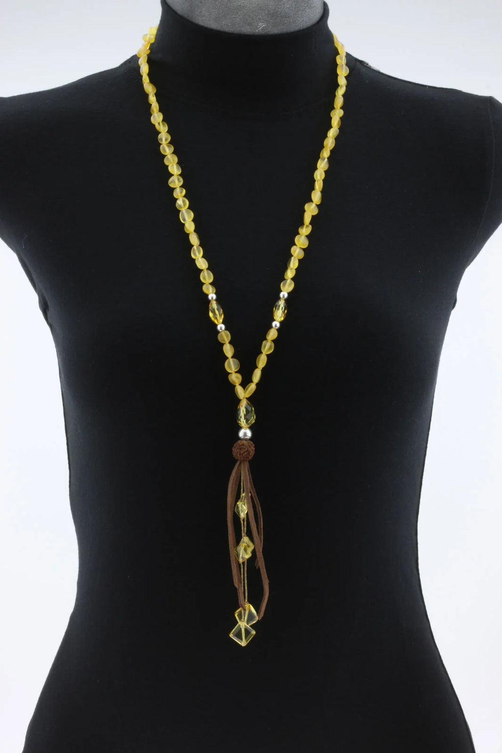 NATURAL BALTIC AMBER TASSEL NECKLACE. TASSEL15