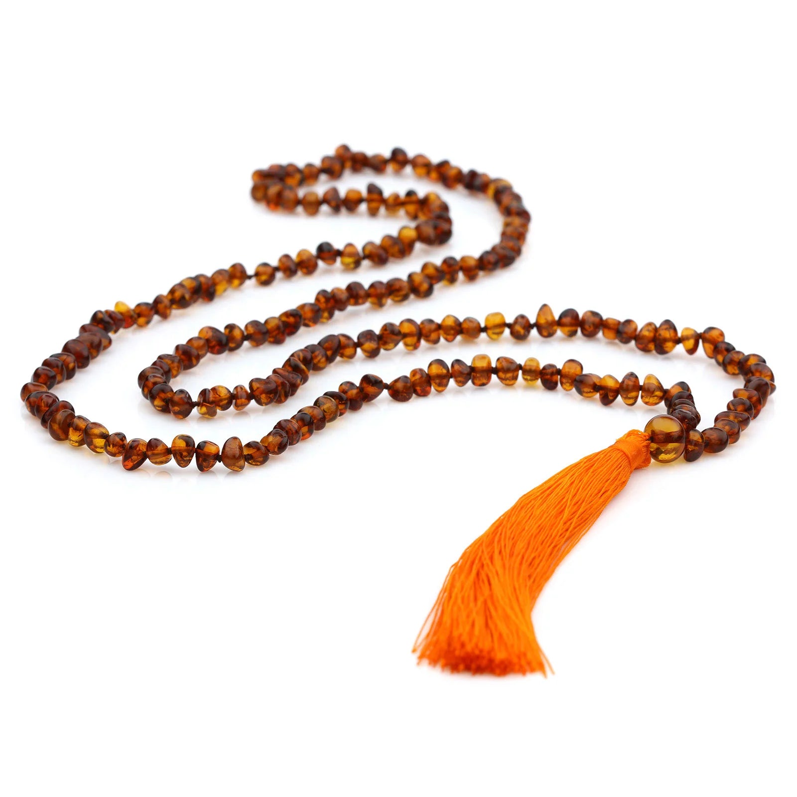 NATURAL BALTIC AMBER TASSEL NECKLACE. TSS05
