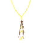NATURAL BALTIC AMBER TASSEL NECKLACE. TASSEL15