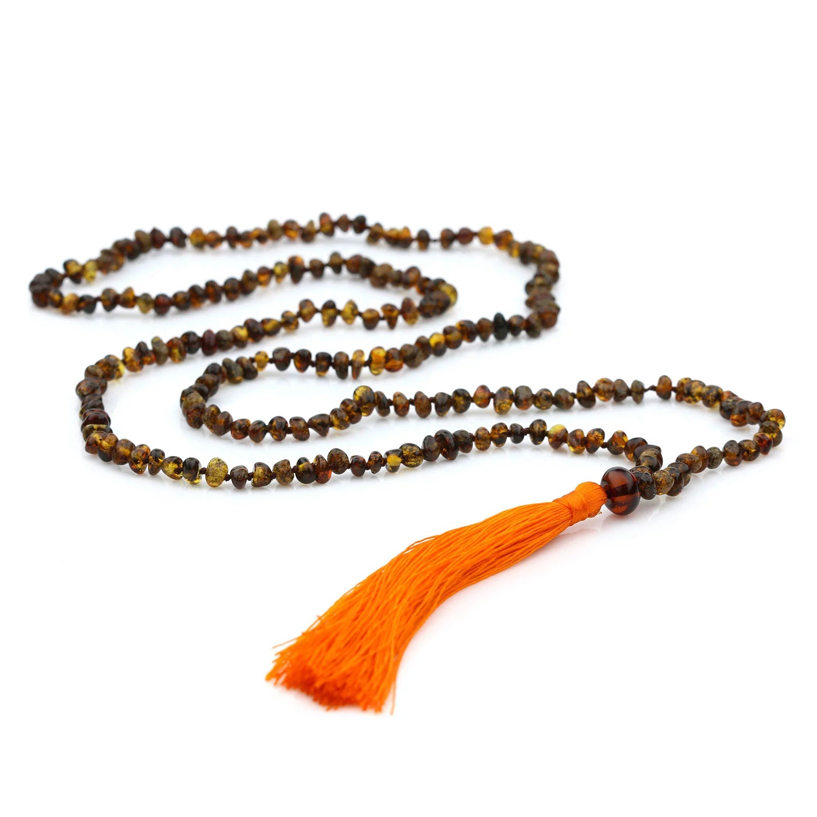 NATURAL BALTIC AMBER TASSEL NECKLACE. TSS06