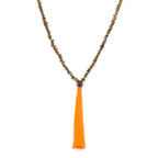 NATURAL BALTIC AMBER TASSEL NECKLACE. TSS06