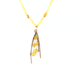 NATURAL BALTIC AMBER TASSEL NECKLACE. TASSEL16