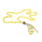 NATURAL BALTIC AMBER TASSEL NECKLACE. TASSEL17