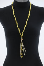 NATURAL BALTIC AMBER TASSEL NECKLACE. TASSEL17