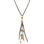 NATURAL BALTIC AMBER TASSEL NECKLACE. TASSEL08