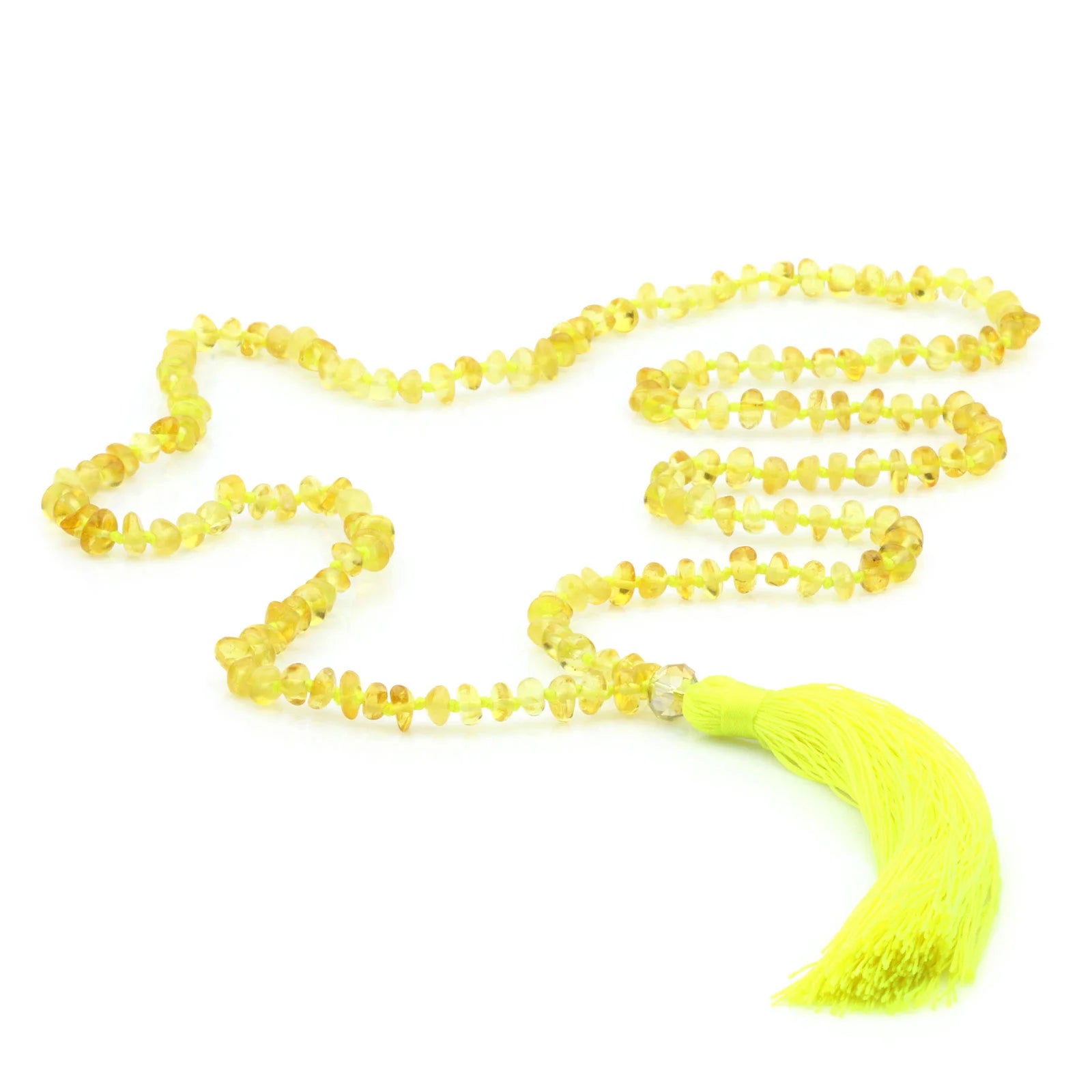 NATURAL BALTIC AMBER TASSEL NECKLACE. TSS11