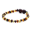 Multicolour Baltic amber roundel children's bracelet, 15cm