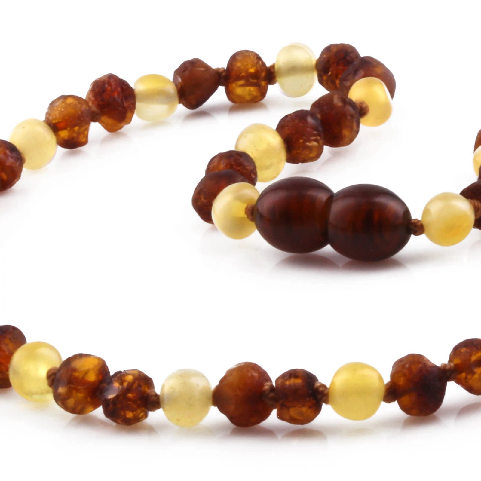 BALTIC AMBER TEETHING NECKLACE. LIMITED EDITION. XLE5