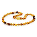 Honey Baltic amber baroque children's necklace, 32cm