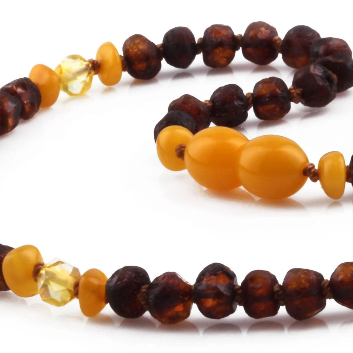 BALTIC AMBER TEETHING NECKLACE. LIMITED EDITION. XLE7