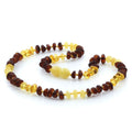 Multicolour Baltic amber children's necklace, 33cm