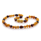 Natural Baltic Amber Teething Necklace. Baroque LE75