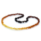 Adult Baltic Amber Necklace. Baroque Rainbow 5mm - BA118