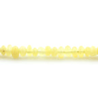 Natural Baltic Amber 925 Sterling Silver Bracelet. Baroque 3mm. Milky Yellow