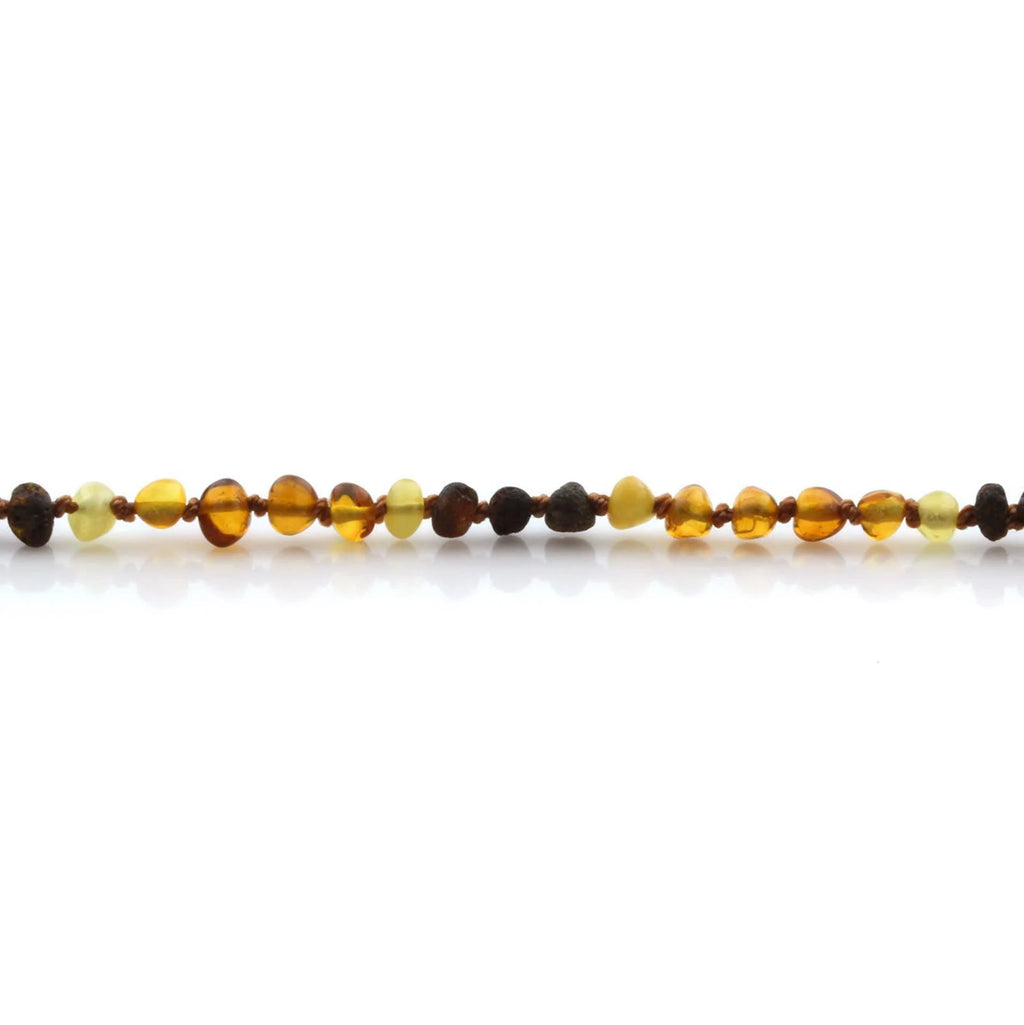 Natural Baltic Amber Teething Necklace. Baroque LE73