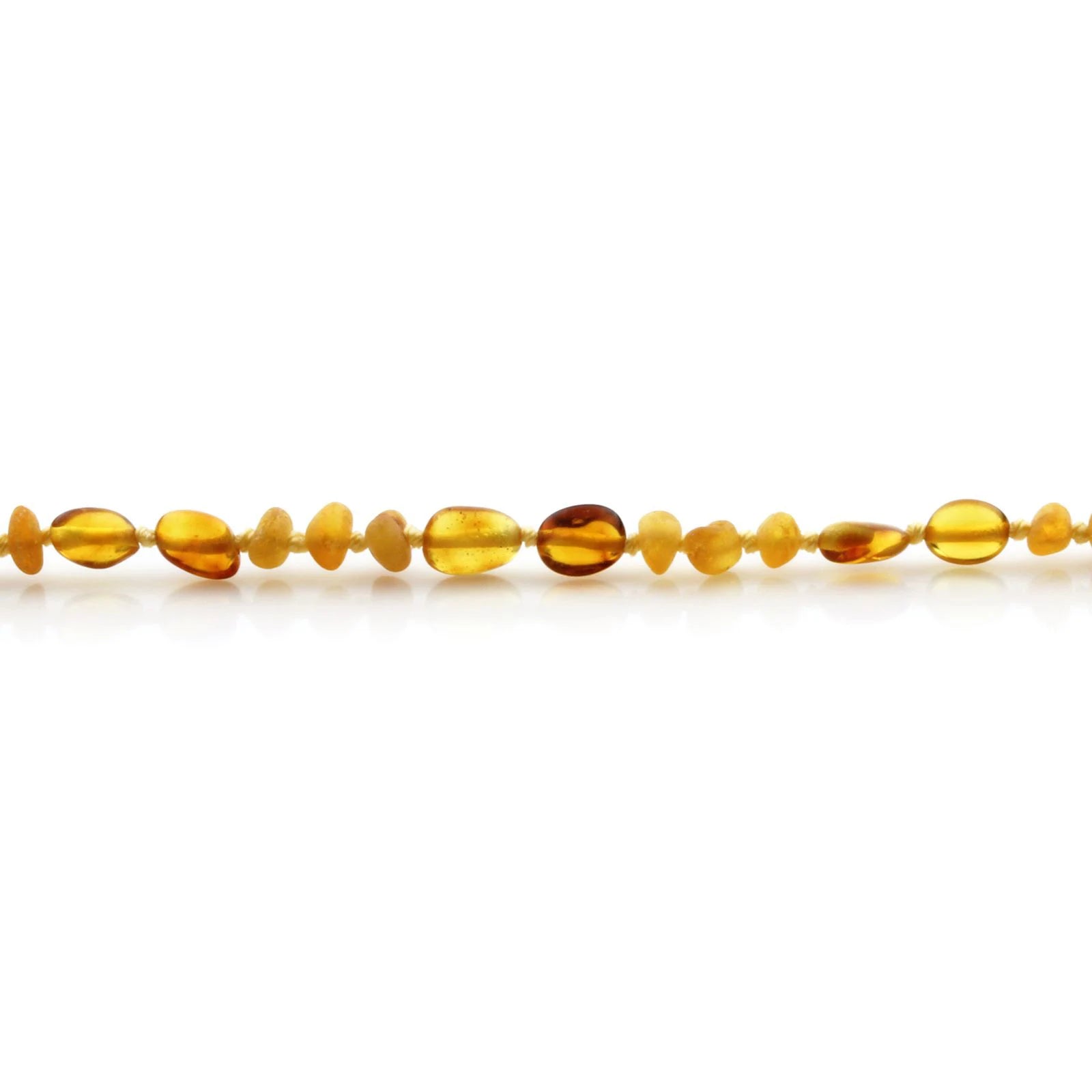 Natural Baltic Amber Teething Necklace. Baroque LE79