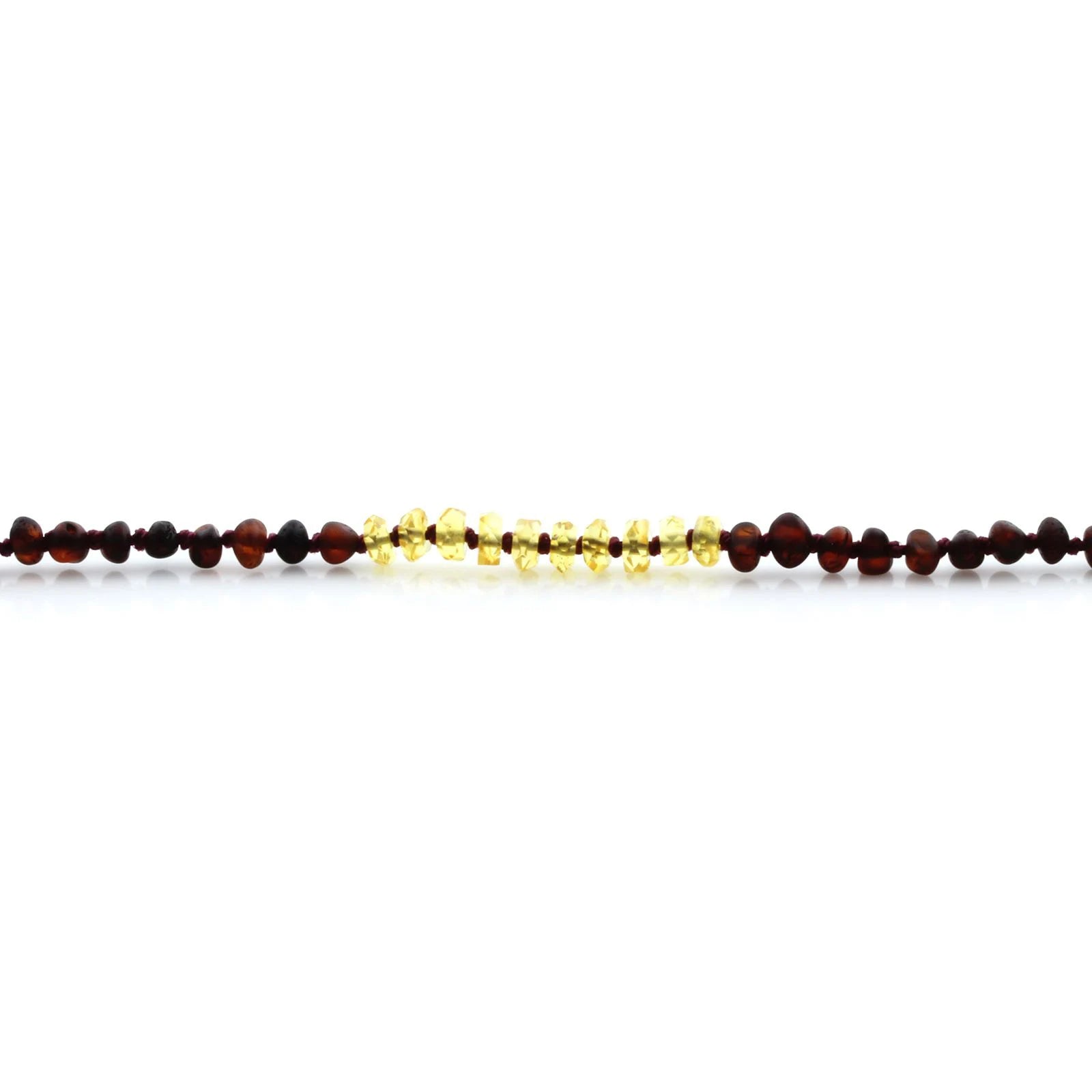 Natural Baltic Amber Teething Necklace. Baroque LE77